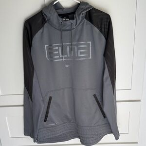 Nike Elite Gray and Black Hoodie